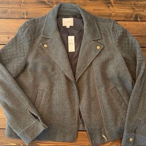 Loft gray bomber jacket- new with tags